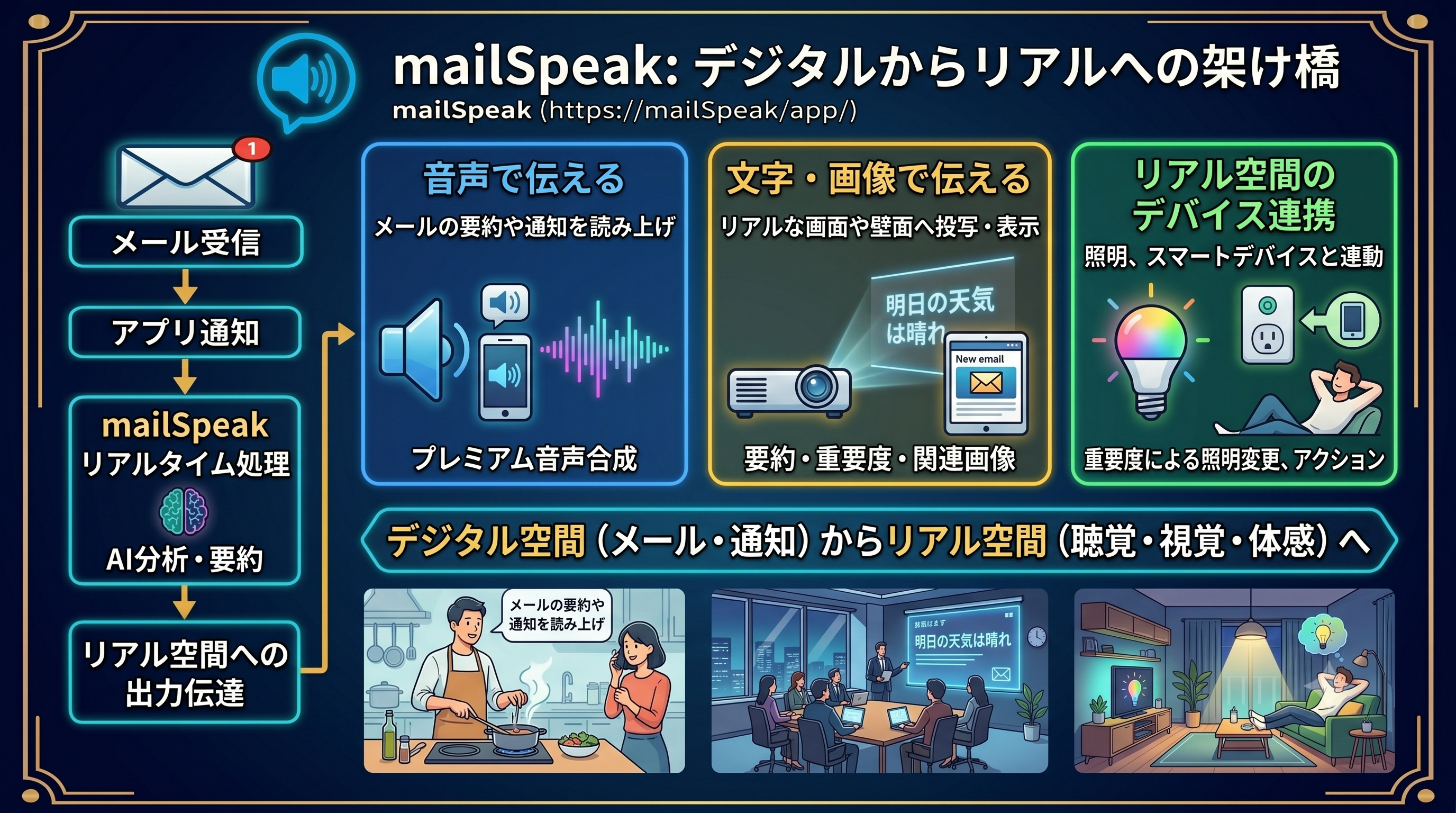 デジタル空間からリアル空間へ